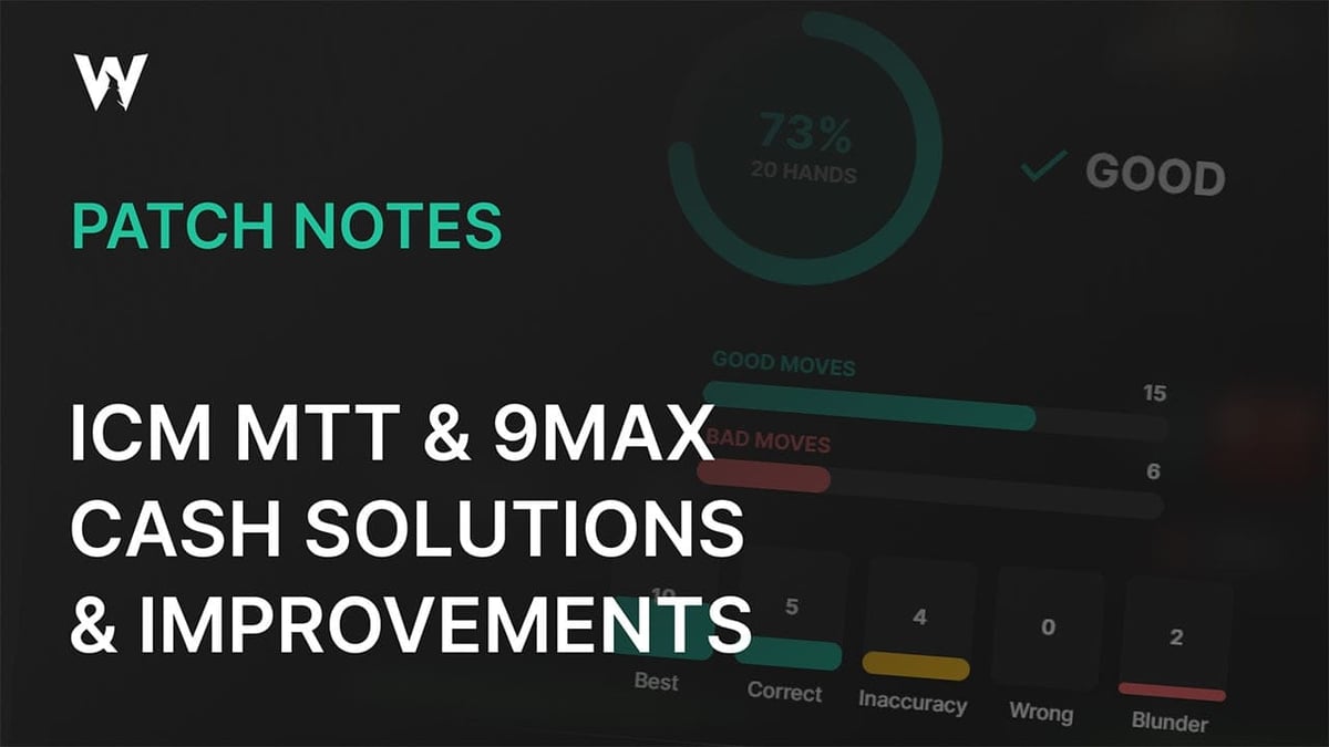 ICM MTT, 9Max Cash Solutions & Great Improvements