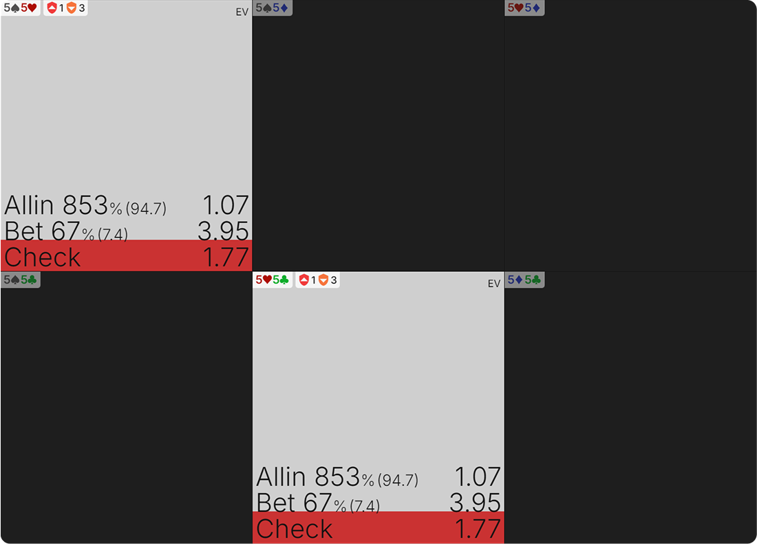 gto wizard bluffing pairs in cash games image 16