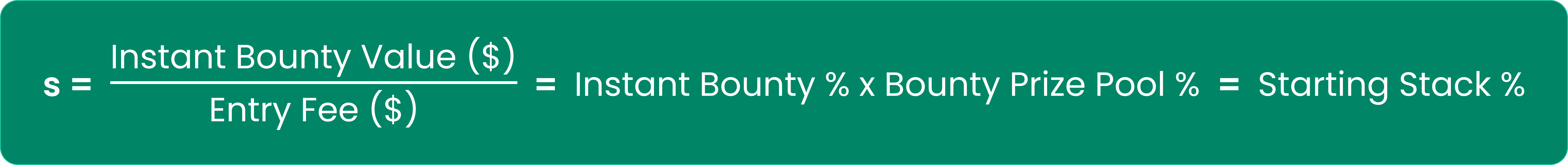 The Theory of Bounty Tournaments – Part 3: Key Calculations