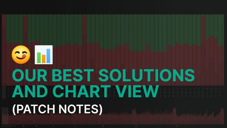 The best solutions we ever had and other improvements