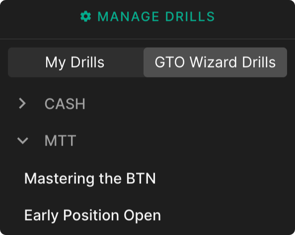 Drill management and and new blocker scores manage drills
