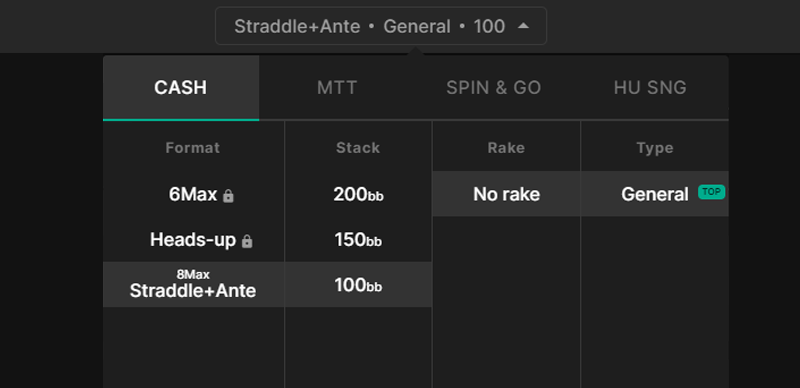 8Max Cash Game Straddle + Ante New solutions & Improvements